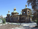 увеличить: Местная свято-Троицкая церковь - первый православный храм Кыргызстана.